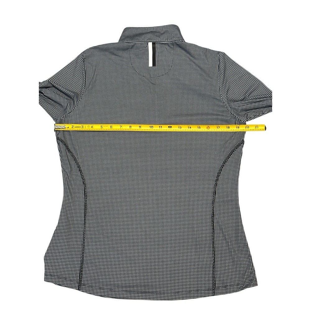 Rhoback Performance Quarter Zip BL/White Logo Pullover Women's Size M Poly/Spand - Picture 7 of 8